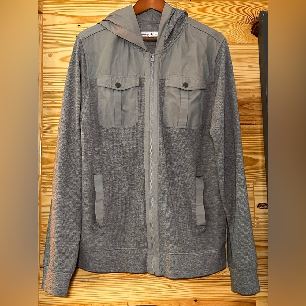 PD&C GRAY ZIP UP JACKET